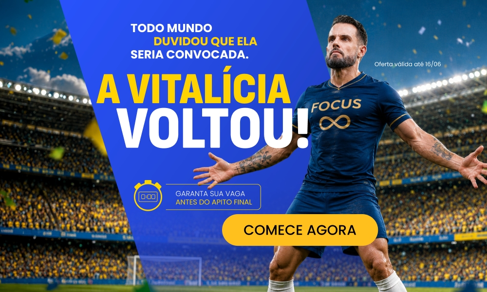 Todo mundo duvidou que ela seria convocada. A VITALÍCIA VOLTOU! Garanta sua vaga antes do apito final.